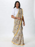 Baagru Chanderi Silk saree - Yellow