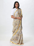 Baagru Chanderi Silk saree - Yellow