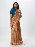 Baagru Chanderi Silk saree - Orange