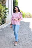 Woman's Tunic - Pink Butti