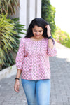 Woman's Tunic - Pink Butti