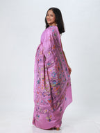 Kantha Silk Saree - Purple