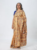 Kantha Silk Saree - Off White