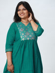 Woman's Semi Festive Wear - Teal