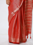 Tissue Dhakai Saree - Red