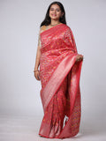 Dhakai Malai Silk Saree - Red