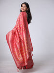 Dhakai Malai Silk Saree - Red