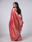 Dhakai Malai Silk Saree - Red