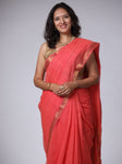 Mangalgiri Cotton Saree with Nizam Border - Pink