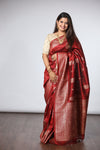 Dhakai Jamdani Saree - Red