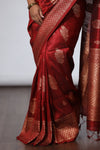 Dhakai Jamdani Saree - Red