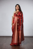 Dhakai Jamdani Saree - Red