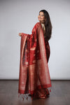 Dhakai Jamdani Saree - Red