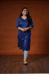 ANANDI - Woman's Festive Kurta - Blue