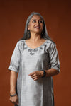 ANANDI - Woman's Festive Kurta - Grey