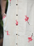 BAHAAR - Organic Cotton Woman's Dress - Off White
