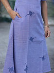 BAHAAR - Organic Cotton Woman's Dress - Purple