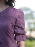 BAHAAR - Organic Cotton Woman's Dress - Violet