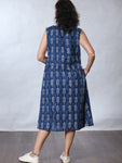 Woman's Knot Dress - Indigo