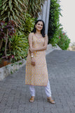 Woman's Casual Kurti - Yellow