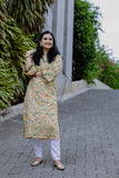 Woman's Casual Kurti - Yellow