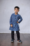 Boy's Long Kurta - Indigo