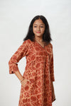 Woman's Vanaspati Casual Dress - Rust