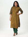 Woman's Co-Ord Set - Green Ajrakh