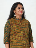 Woman's Co-Ord Set - Green Ajrakh