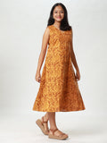 Woman's Vanaspati Casual Dress - Mustard Yellow