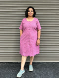 Woman's Casual Dress - Pink