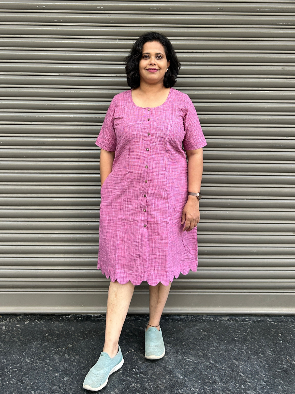 Woman's Casual Dress - Pink