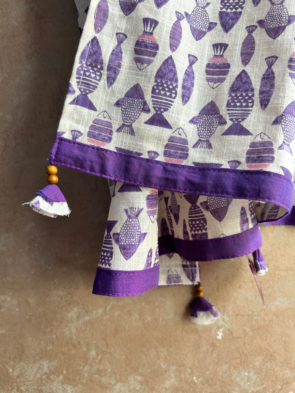 Cotton Stole - Purple