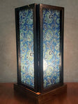 Table Lamp Tall - Blue Green Ajrakh