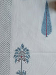 Heritage Single Bedsheet - Blue & Grey