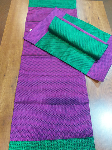 Table Mat & Table Runner Set - Khun - Pink + Green