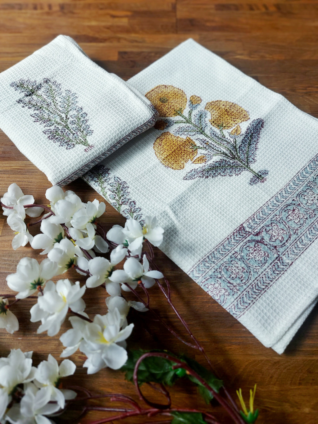 Waffle Hand Napkin Set