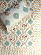 Baagh Double Bedsheet - Beige