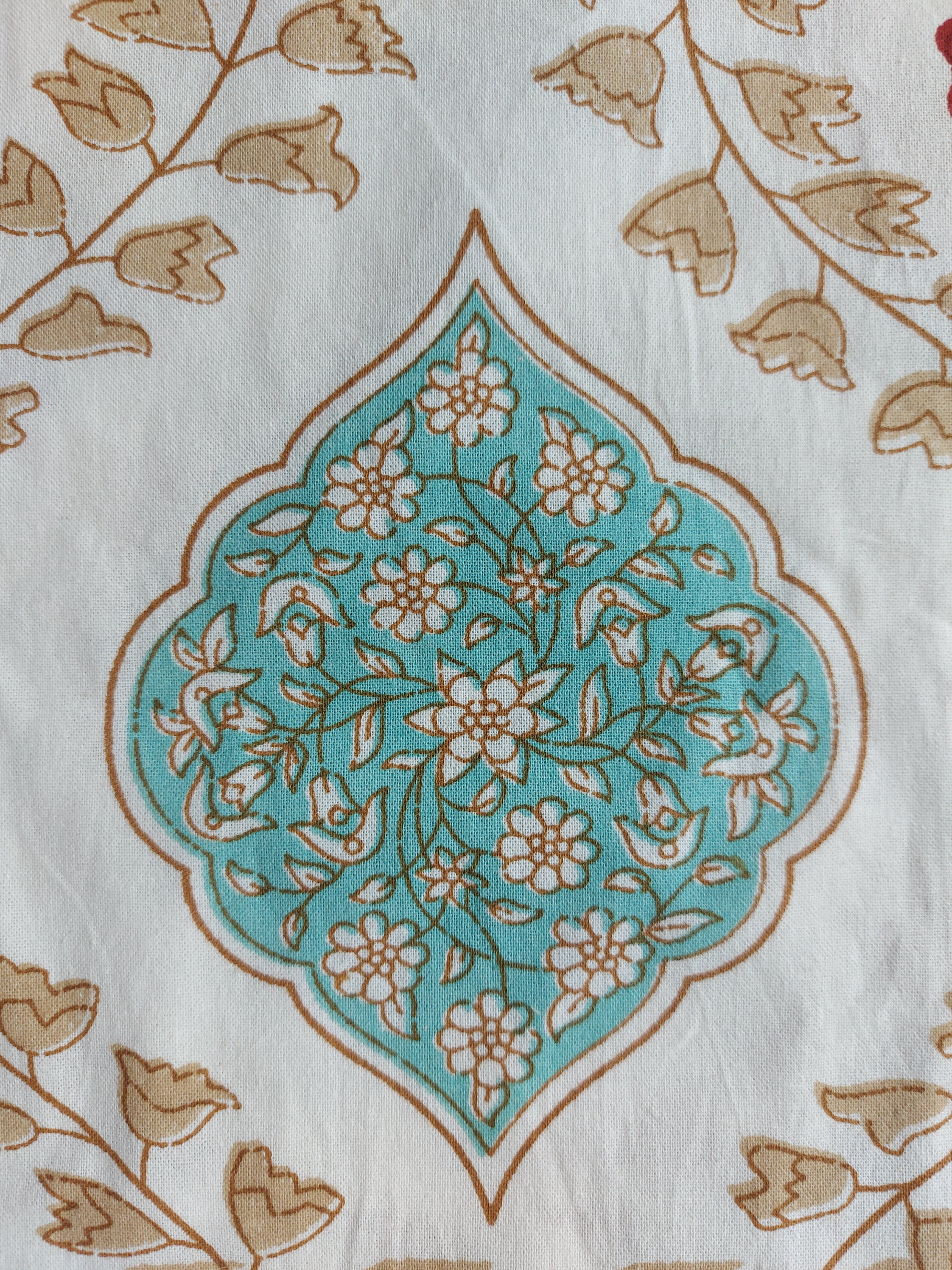 Baagh Double Bedsheet - Beige