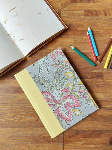 Fabric Diary - Grey Floral