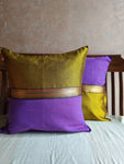 Khun Cushion Cover - Purple & Yellow