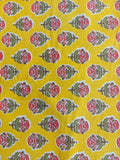 Baagh Double Bedsheet - Yellow