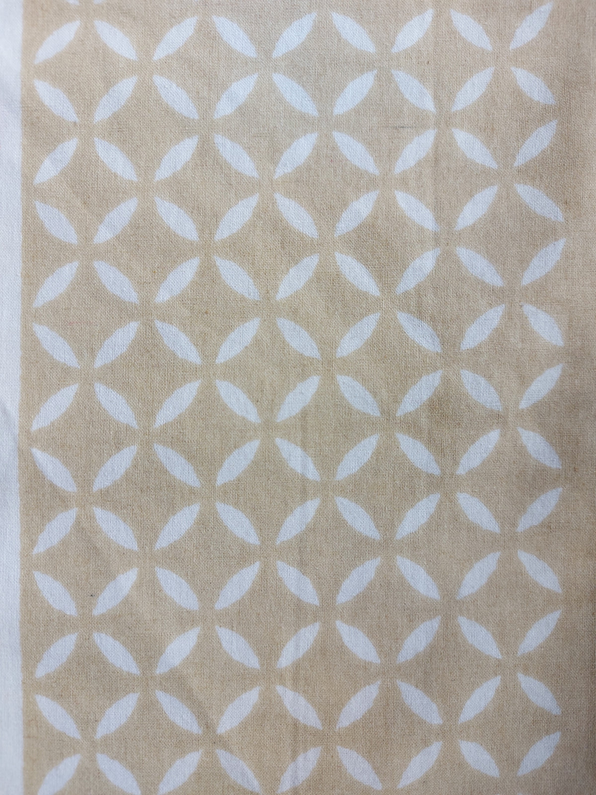Baagh Double Bedsheet - Beige Butti