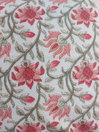 Baagh Double Bedsheet - Pink