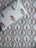 Baagh Double Bedsheet - Maroon