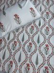 Baagh Double Bedsheet - Maroon