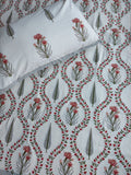 Baagh Double Bedsheet - Maroon