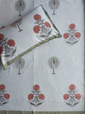 Baagh Double Bedsheet - Orange