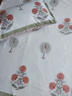 Baagh Double Bedsheet - Orange