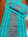 Table Mat & Table Runner Set - Blue + Silver Khun